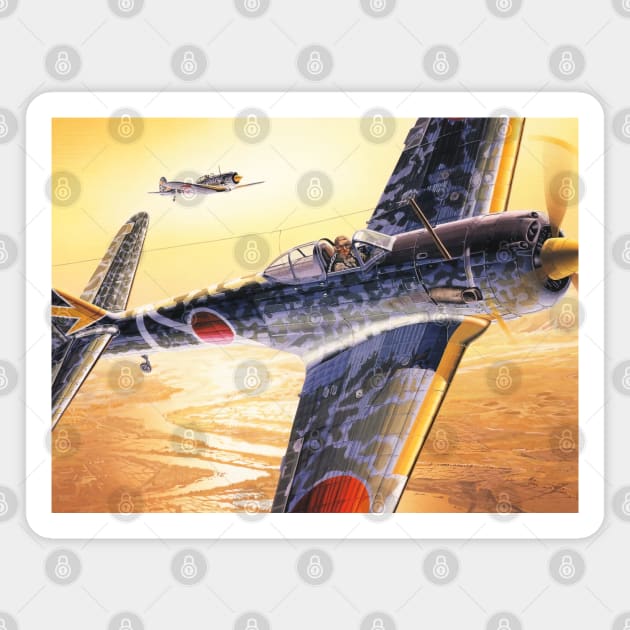 Nakajima Ki-43 Oscar Magnet by Aircraft.Lover